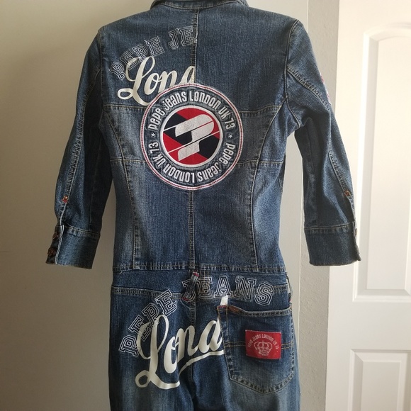 Pepe Jeans London patchwork denim coveralls - Picture 6 of 6